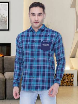 Men's cotton twill casual checks shirt | checks shirt for men 1