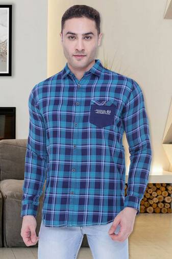 Men's cotton twill casual checks shirt | checks shirt for men