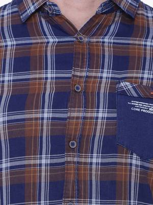 Men's cotton twill casual checks shirt | checks shirt for men 4