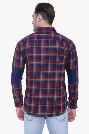 Men's cotton twill casual checks shirt | checks shirt for men