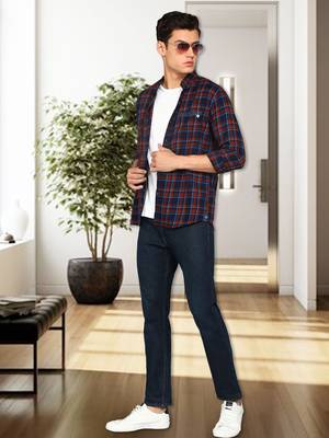Men's twill cotton casual shirt | checks shirt for men 3