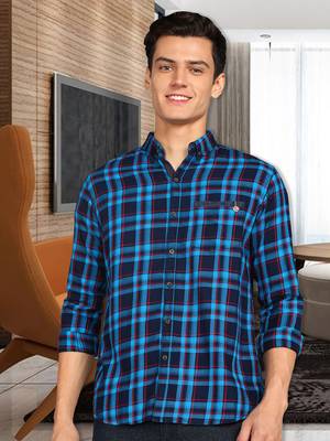 Men's twill cotton casual shirt | checks shirt for men 1