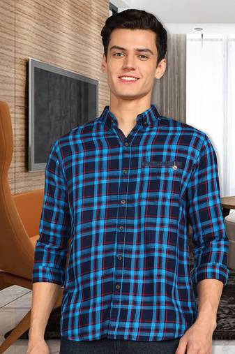 Men's twill cotton casual shirt | checks shirt for men