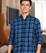 Men's twill cotton casual shirt | checks shirt for men