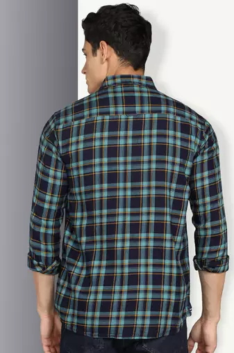 Men's twill cotton casual shirt | checks shirt for men