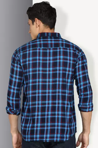 Men's twill cotton casual shirt | checks shirt for men
