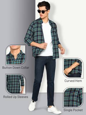 Men's twill cotton casual shirt | checks shirt for men 5