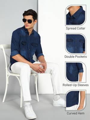 Men's denim casual shirt | denim shirt for men 5