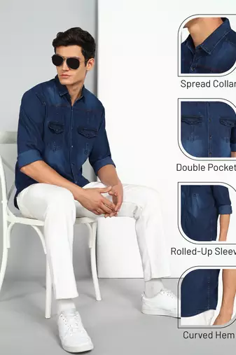 Men's denim casual shirt | denim shirt for men