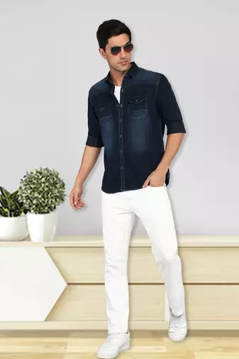 Men's denim casual shirt | denim shirt for men