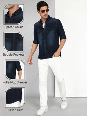 Men's denim casual shirt | denim shirt for men 5
