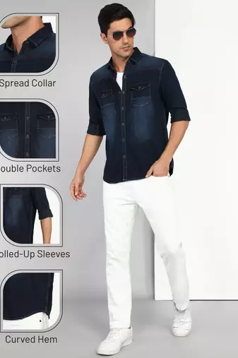 Men's denim casual shirt | denim shirt for men