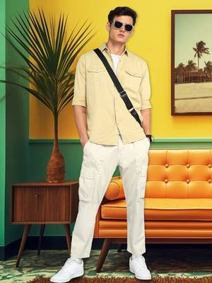 Men's denim casual shirt | double pocket shirt for men 3