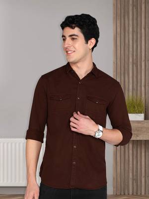 Men's denim casual shirt | double pocket shirt for men 1