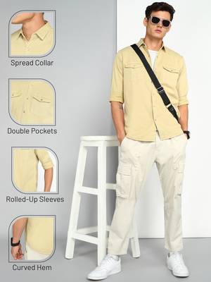 Men's denim casual shirt | double pocket shirt for men 5