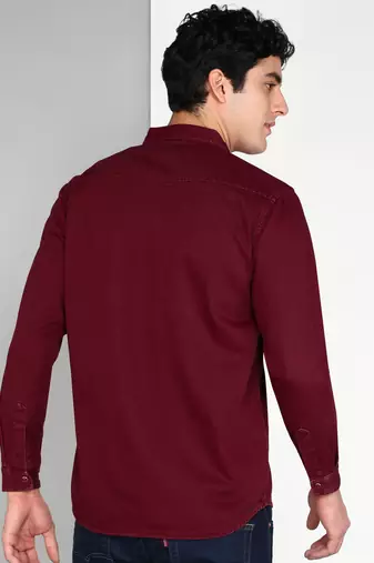 Men's denim casual shirt | double pocket shirt for men
