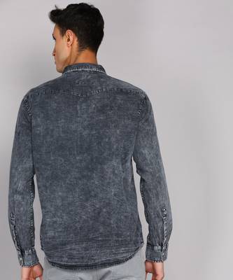 Men's denim casual shirt | double pocket shirt for men 2