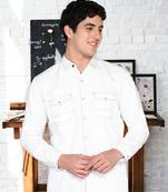 Men's denim casual shirt | double pocket shirt for men