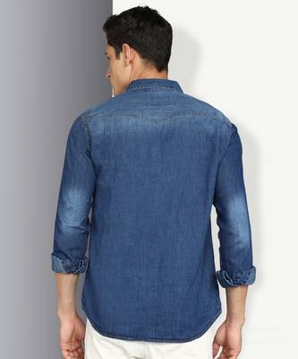 Men's denim casual shirt | double pocket shirt for men 2