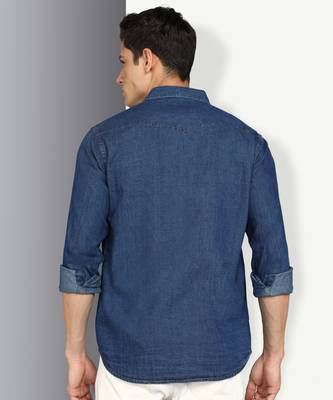 Men's denim casual shirt | double pocket shirt for men 2