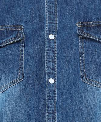 Men's denim casual shirt | double pocket shirt for men 4