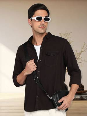 Men's denim casual shirt | double pocket shirt for men 1