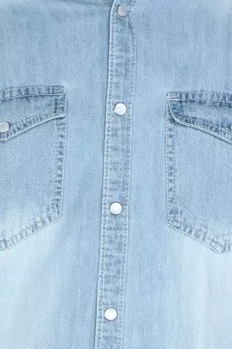 Men's denim casual shirt | double pocket shirt for men