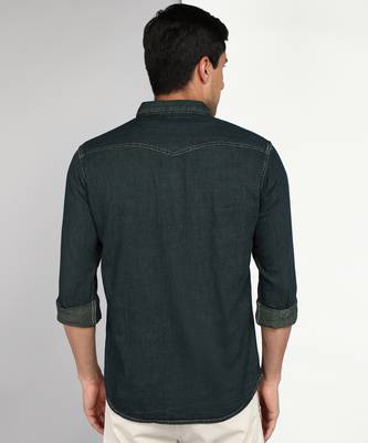 Men's denim casual shirt | double pocket shirt for men 2