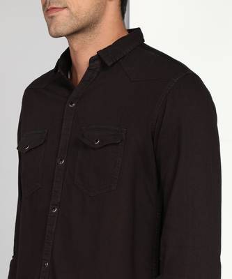 Men's denim casual shirt | double pocket shirt for men 4