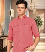 Men's denim casual shirt | double pocket shirt for men