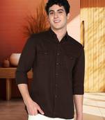 Men's denim casual shirt | double pocket shirt for men