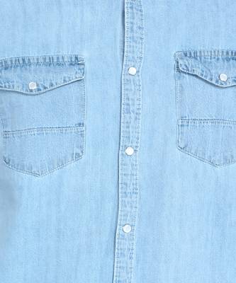 Men's denim casual shirt | double pocket shirt for men 4