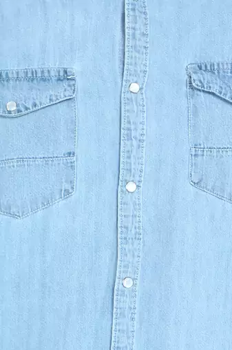 Men's denim casual shirt | double pocket shirt for men