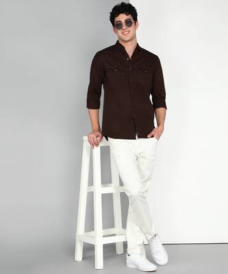 Men's denim casual shirt | double pocket shirt for men 3