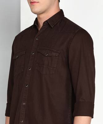 Men's denim casual shirt | double pocket shirt for men 4