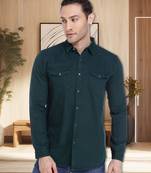 Men's denim casual shirt | double pocket shirt for men
