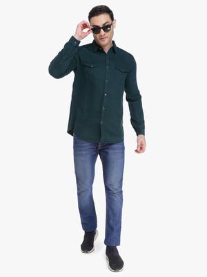 Men's denim casual shirt | double pocket shirt for men 3