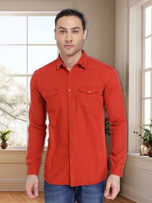 Men's denim casual shirt | double pocket shirt for men 1