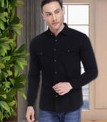 Men's denim casual shirt | double pocket shirt for men