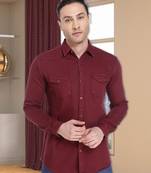 Men's denim casual shirt | double pocket shirt for men