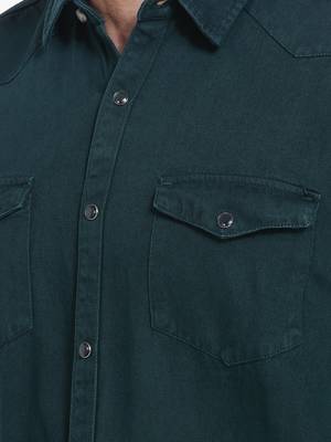 Men's denim casual shirt | double pocket shirt for men 4