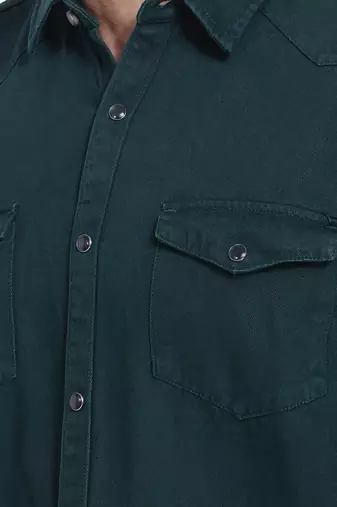 Men's denim casual shirt | double pocket shirt for men
