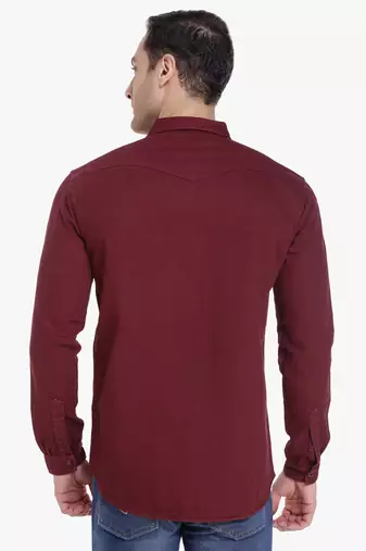 Men's denim casual shirt | double pocket shirt for men