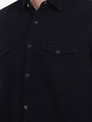 Men's denim casual shirt | double pocket shirt for men 4