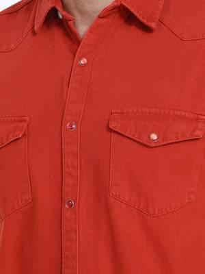 Men's denim casual shirt | double pocket shirt for men 4