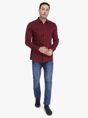 Men's denim casual shirt | double pocket shirt for men 3