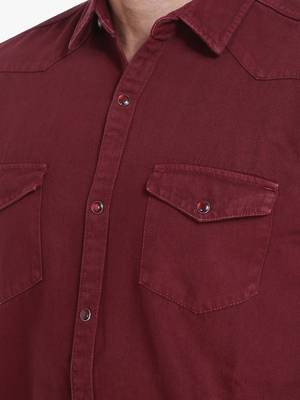 Men's denim casual shirt | double pocket shirt for men 4