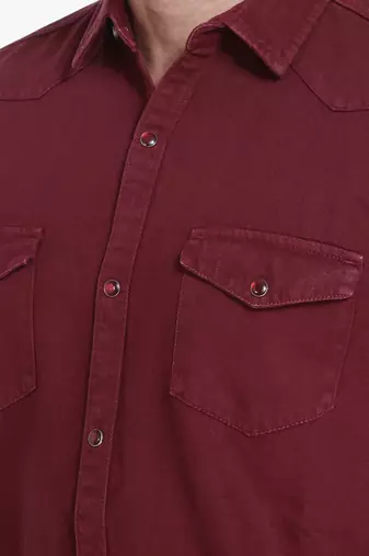 Men's denim casual shirt | double pocket shirt for men