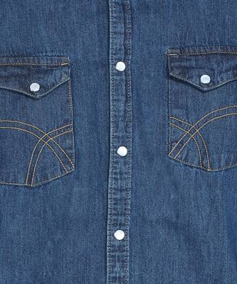 Men's denim casual shirt | double pocket shirt for men 5