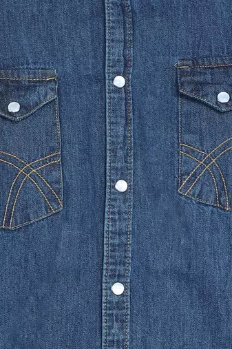 Men's denim casual shirt | double pocket shirt for men
